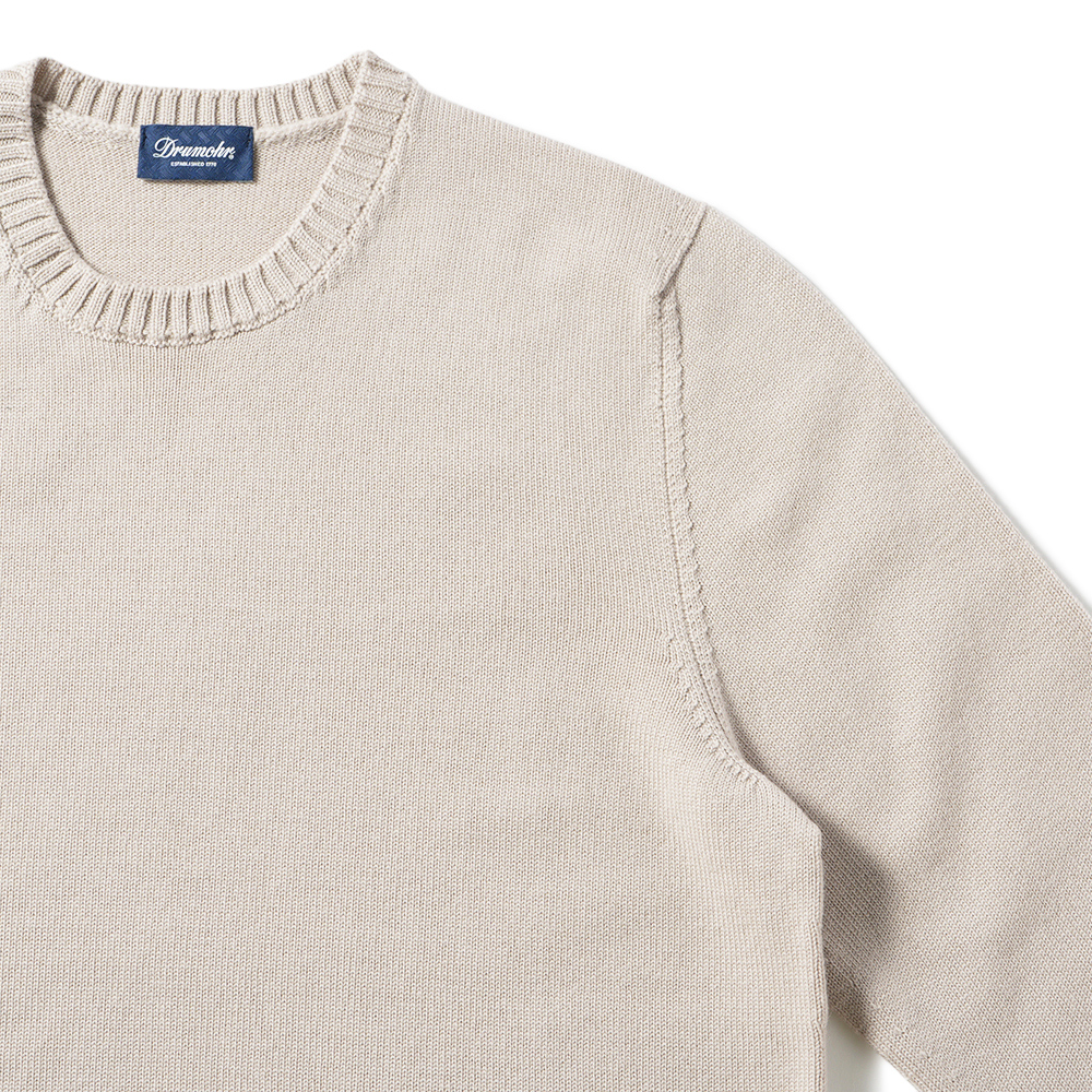 Drumohr 8G エクストラファインメリノウール クルーネック ニット