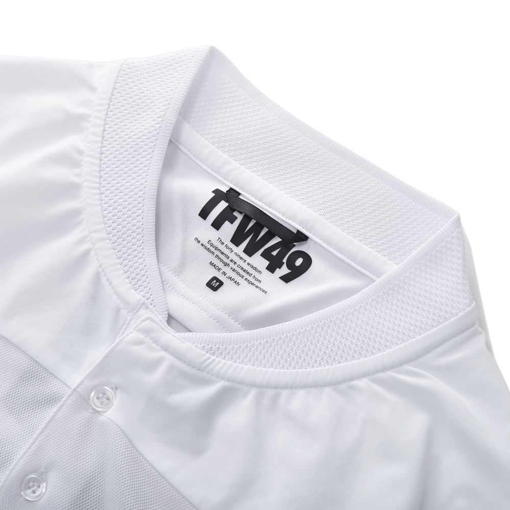 TFW49 COLLAR LESS POLO カラーレスポロシャツ T102210020【2022SS新 